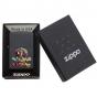 Zippo Coloured Skull&Cross Bones Blk Mat Lighter